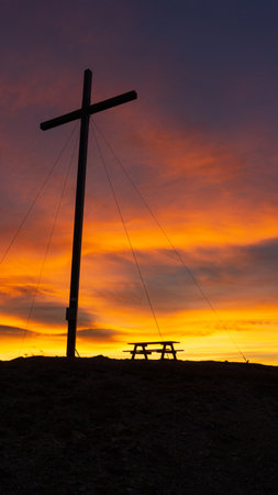 Sunset Welschellner Almの写真素材