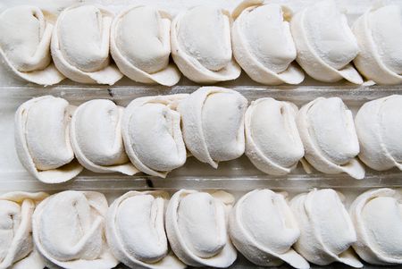 chinese traditional food made by flourの写真素材