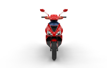 Red Scooter Frontの写真素材