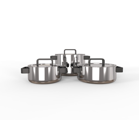 Pots and pans - closeupの写真素材