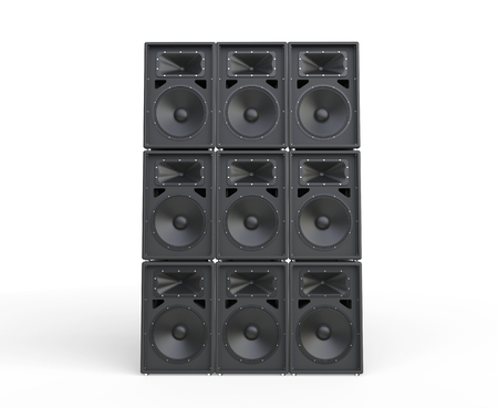 Loudspeakers stackedの写真素材