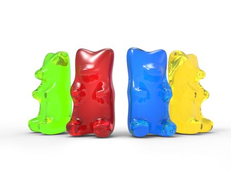 Colorful Gummy Bearsの写真素材