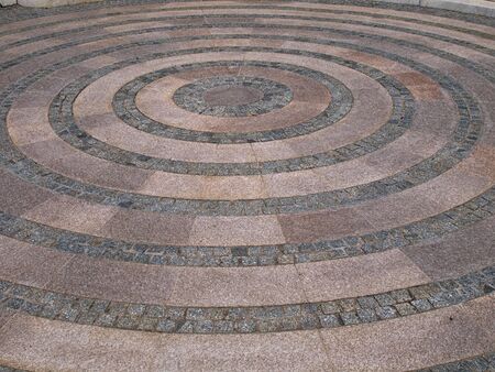Circular stone textureの写真素材