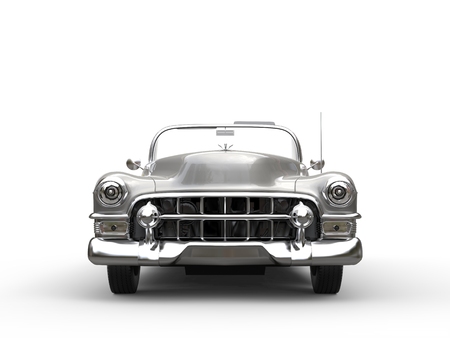 Awesome vintage car - front view closeup shotの写真素材