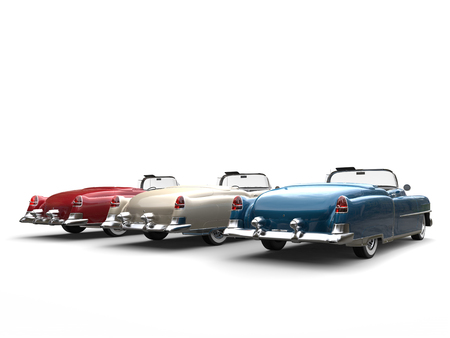 Great vintage cars - tail viewの写真素材