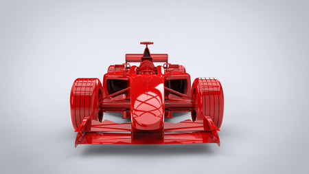 Fire and rage red - formula racing carの写真素材