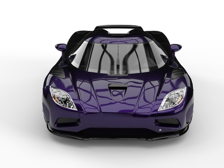 Beautiful modern rich purple concept sports carの写真素材