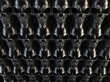 Citadel of heavy metal skullsの写真素材
