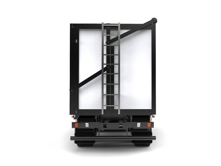 Heavy transport truck - back viewの写真素材