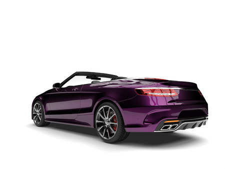 Metallic magenta modern luxury convertible carの写真素材