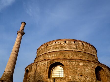 Roman Rotunda temple in Thessaloniki from 306. AD now an Orthodox Christian churchの写真素材