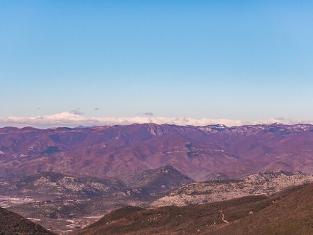 Mountains in autumn - Kavala, Greeceの写真素材