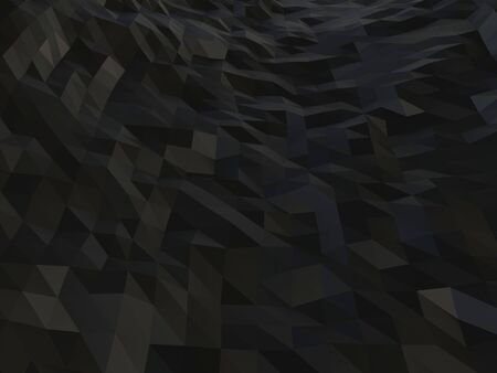 Dark low polygon abstract backgroundの写真素材