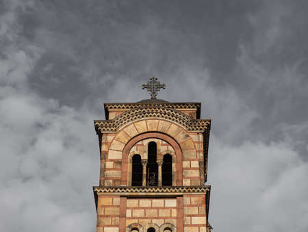 Belltower of a old medieval orthodox christian church