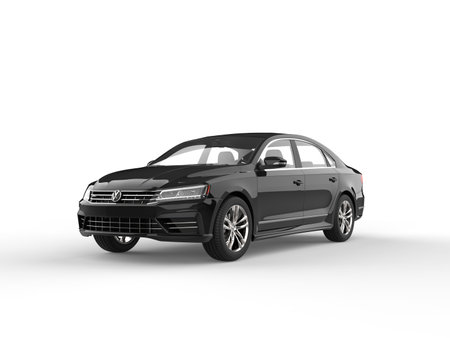 Black Volkswagen Passat 2018 - 2021 modelのeditorial素材