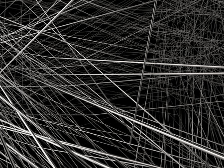 Abstract background with straight sharp metal lines