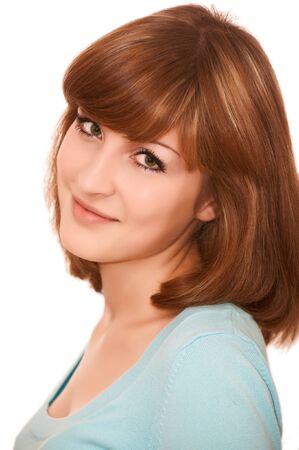 Smiling young beatiful womanの写真素材