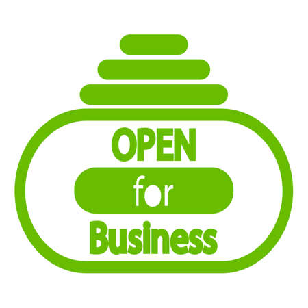 Open for Businessのイラスト素材