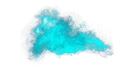 Color Powder In White Background