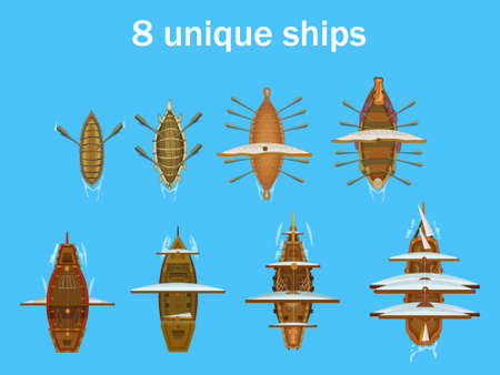 all shipsのイラスト素材