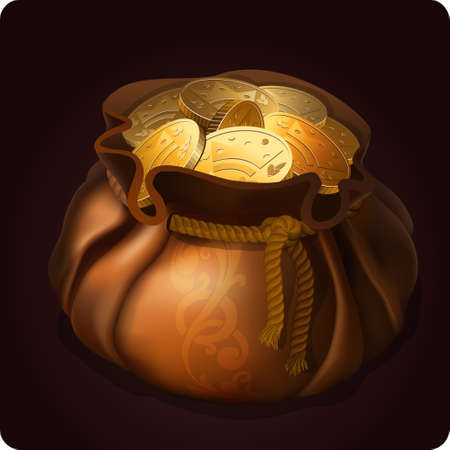 purse icon game element のイラスト素材