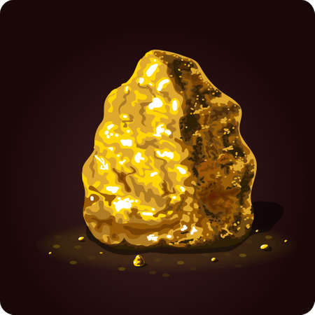 gold icon game element vectorのイラスト素材