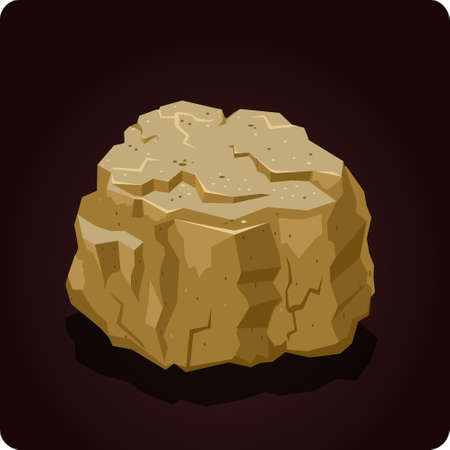stone  icon game element vectorのイラスト素材