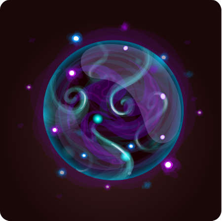 mana icon game element vectorのイラスト素材
