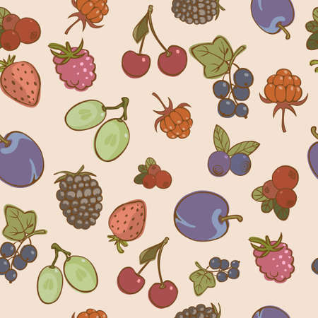 pattern fruitのイラスト素材