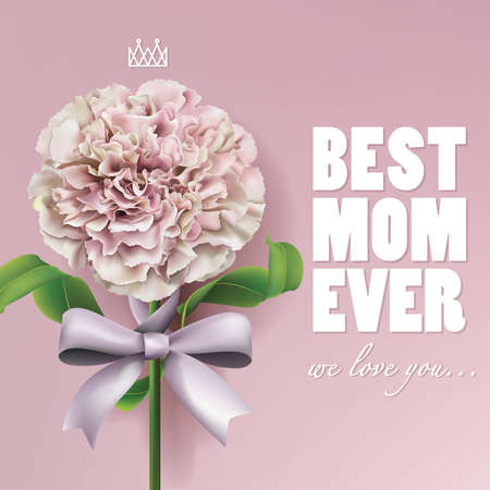 Happy Mother's Day Greeting Card. Vector illustrator eps10.のイラスト素材