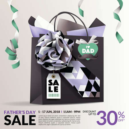 Beautiful Father's Day Sale Promotion Designのイラスト素材