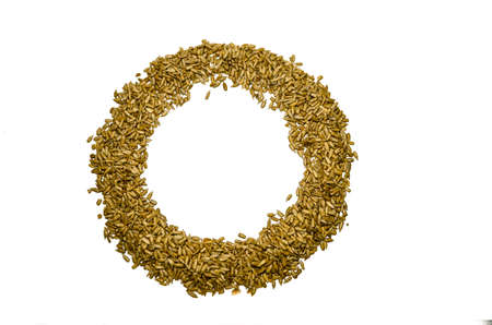 Sunflower and pumpkin seeds. Tasty and nutritious. For Your health.の写真素材