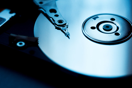 Internals of a harddisk HDD.の写真素材