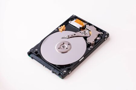 Hard disk drive HDD isolated on white background.の写真素材