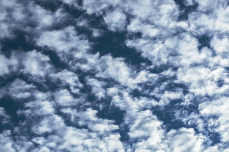 blue sky with cloud closeupの写真素材