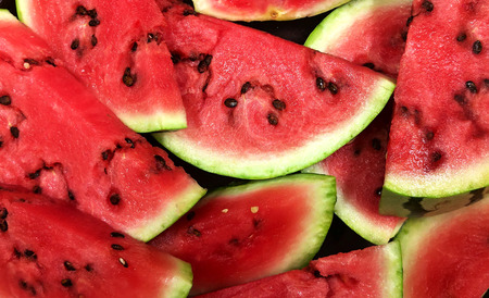Background of fresh ripe watermelonの写真素材