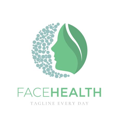 Women face logo design template for Beauty and Skin careのイラスト素材