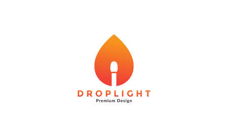 abstract drop water with match vector symbol icon illustration designのイラスト素材