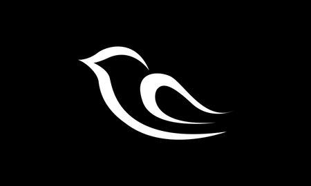 modern shape bird swallow logo symbol icon vector graphic design illustrationのイラスト素材