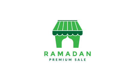 muslim shop store logo symbol vector icon illustration graphic designのイラスト素材