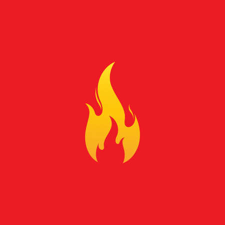 orange modern fire flare simple logo symbol icon vector graphic design illustration idea creativeのイラスト素材