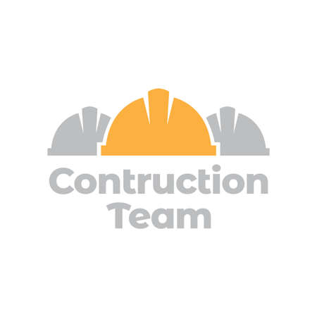 group of helmet constructor logo design, vector graphic symbol icon illustration creative idea