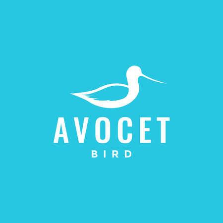 little bird avocets logo design vector graphic symbol icon illustration creative ideaのイラスト素材