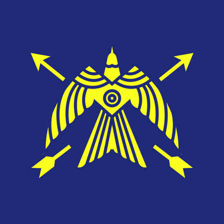 flying freedom bird falcon geometric arrow modern technology logo design vectorのイラスト素材