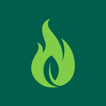 nature fire bonfire modern logo design vector
