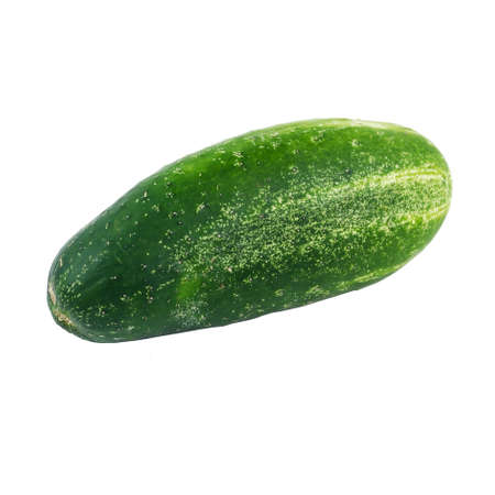 Fresh Green Cucumber Isolated On White Background.の写真素材
