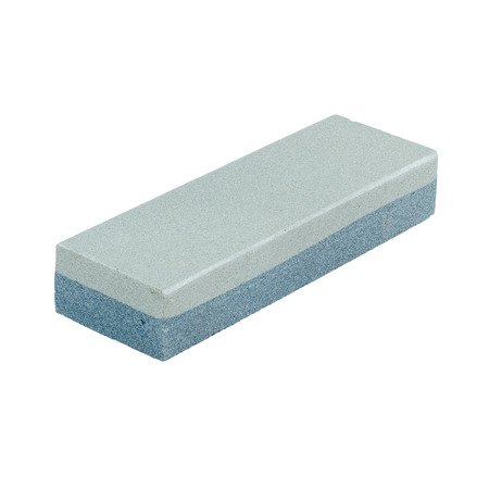 Reversible Water Whetstone Isolated On White Background.の写真素材