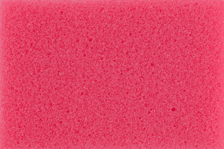 Red Surface Cleaning Sponges. Close-Up. Macro. Texture, Background Seriesの写真素材