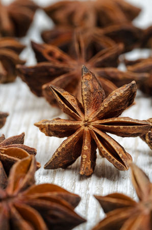 Badian Or Star Anise. Closeup. Macro.の写真素材
