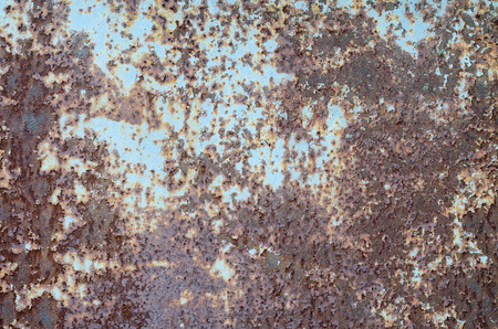 Rusty Metal Plate With Old Paint. Texture, Background Series.の写真素材